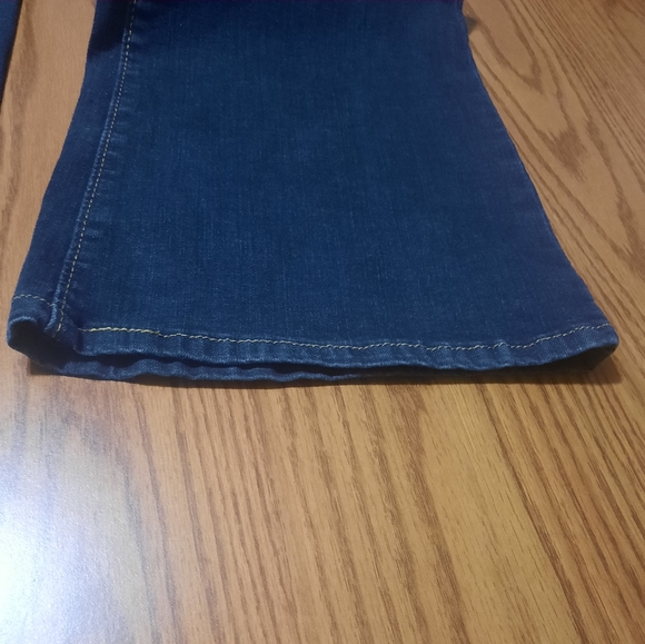 Levi Strauss Gold simply stretch mid rise bootcut dark denim women's 14R 34x32 - Picture 4 of 11